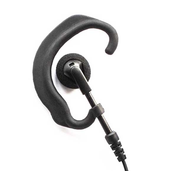 Motorola DP2400, DP2600, DP3441 G shape earpiece